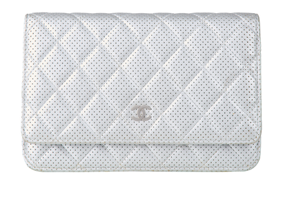 Perforated Wallet On Chain, front view